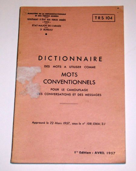 Dictionnaire Mots Conventionnels