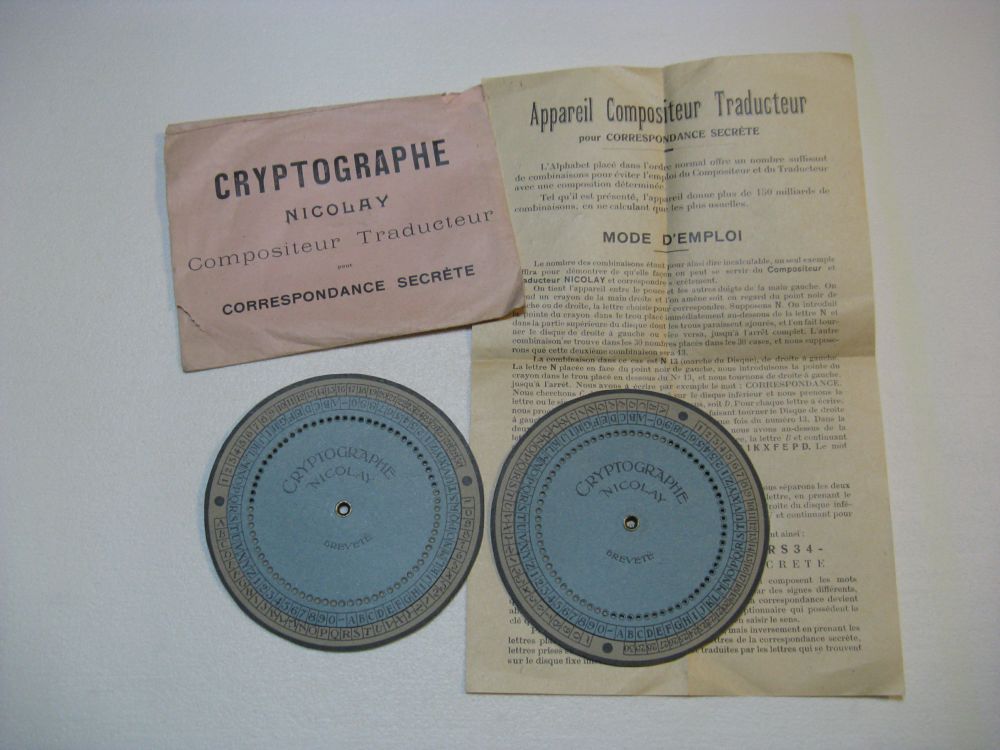 Cryptographe Nicolay - (Manual System)