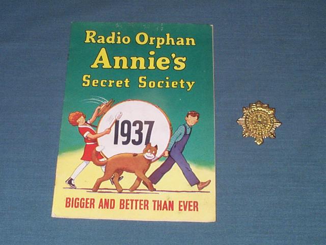 1937 Decoder Badge & Secret Society Manual