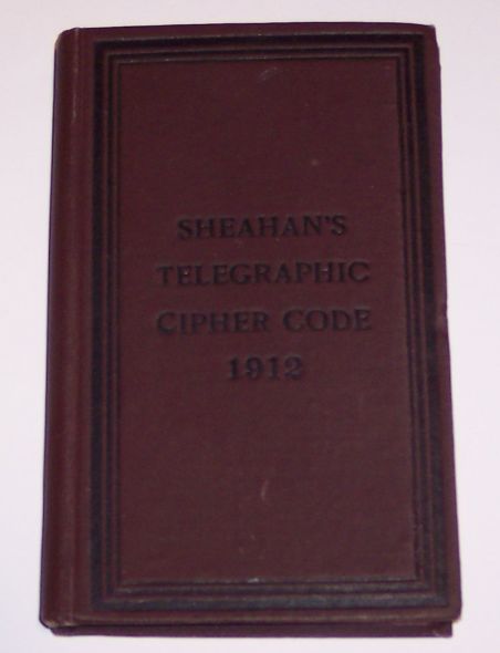 Sheahan's Telegraphic Cipher Code