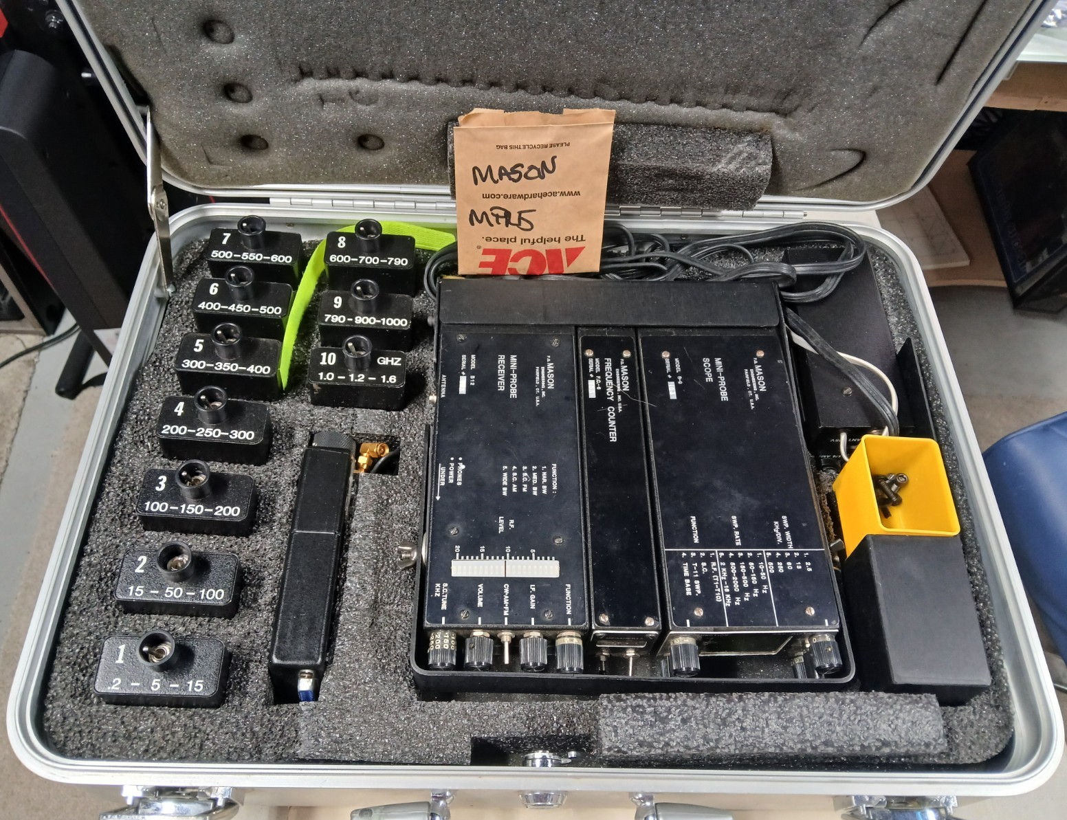 TSCM FG Mason MPR-5 Probe Receiver with Manuals